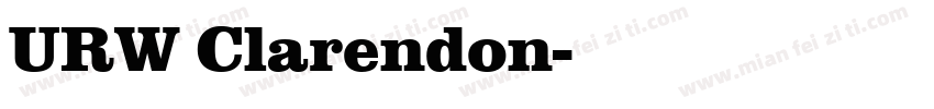 URW Clarendon字体转换
